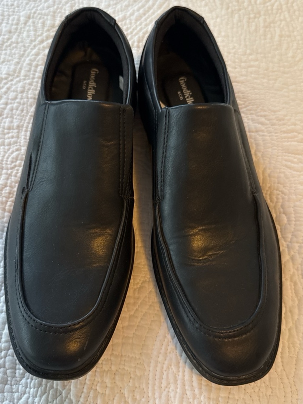 Goodfellow & Co Black Leather Slip-On Loafers